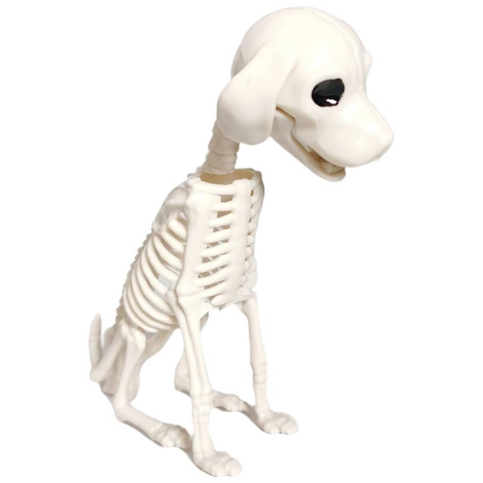 Figuras Decorativas De Halloween - Esqueletos De Gato Y Perro De Resina, Para Estantería, Mesa O Vitrina