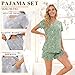 Findsweet Women Pajamas Sets Casual 2 Piece Short Sets Lounge Sleepwear Ladies Pjs Sets with Pockets XL, Colorful Butterfly