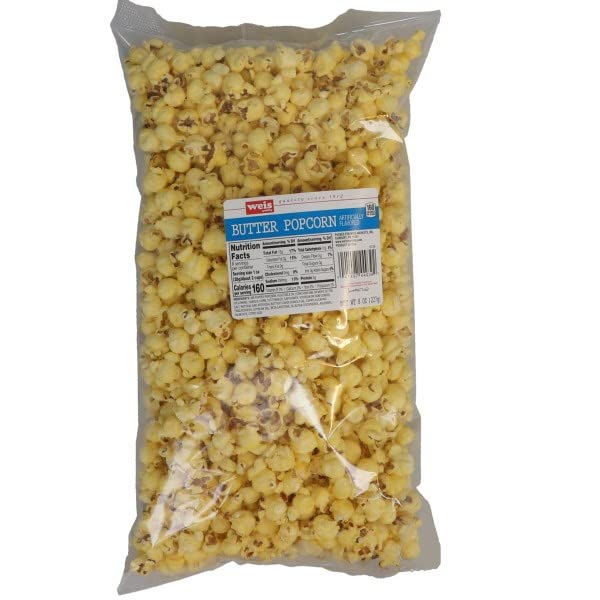 Weis Quality, Butter Popcorn, 8 Ounce