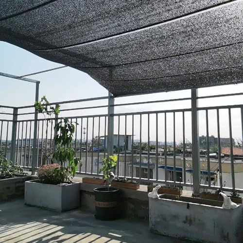 Filet d'extérieur durable bâche pare-soleil noire 90% haut de gamme - 7