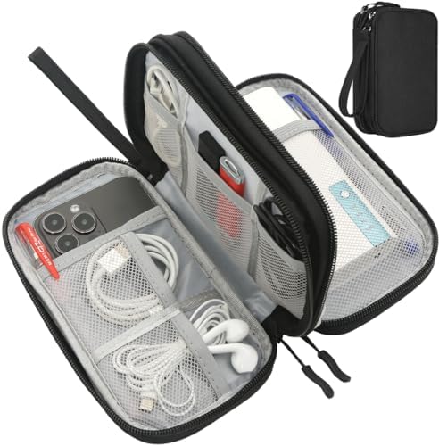 Electronics Organizer Travel Bag, Small Cable Organizer Case Wate...