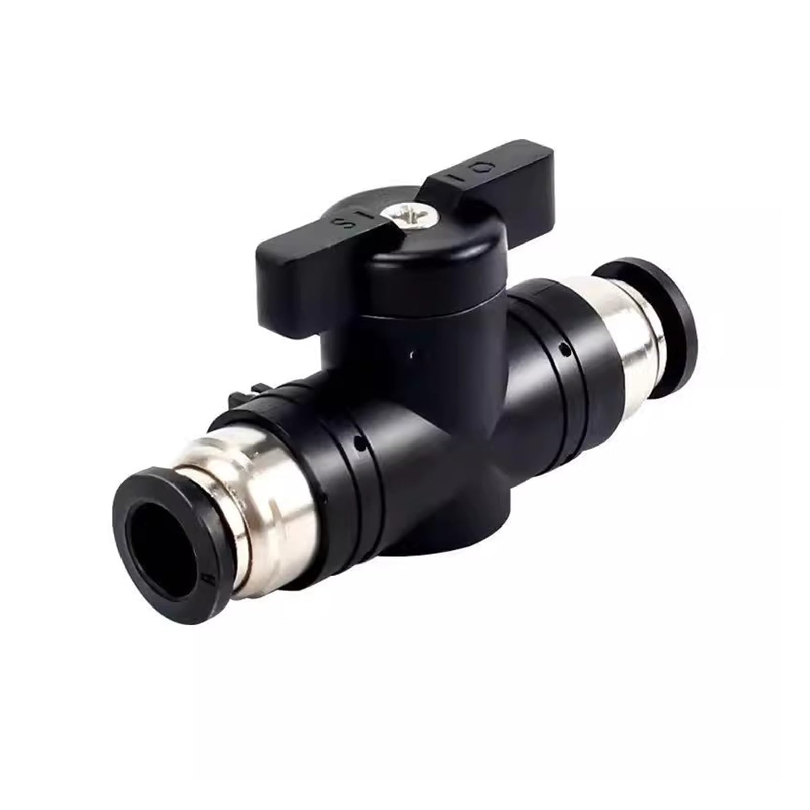 BUC złącze pneumatyczne szybkozłącze, ręczny zawór do obracania przełącznika, ręczne ograniczenie prądu kulowego, 4 mm, 6 mm, 8 mm, 10 mm, 12 mm (BUC 12 mm, 50 szt.)