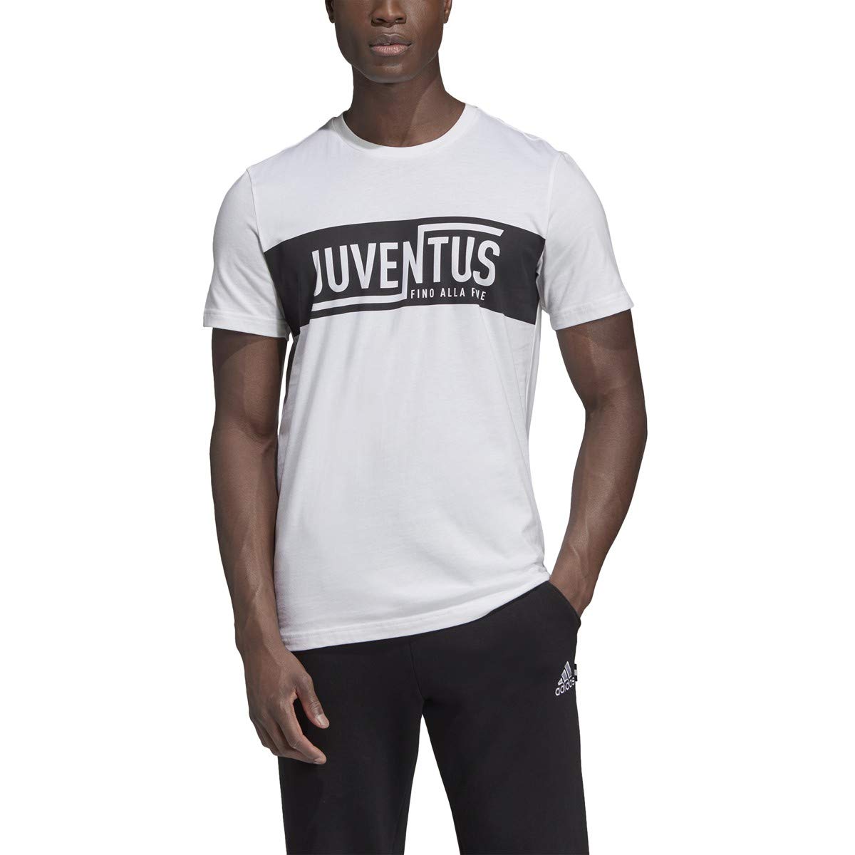 Amazon | adidas ユベントス Str 大人用グラフィックTシャツ (DX9207