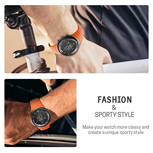 Correa compatible para reloj Suunto Core en TPU con hebilla de acero miniatura 5