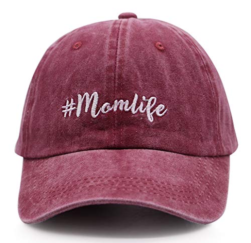 Gorra de béisbol Mom Life Ponytail para mujer rojo talla única miniatura 2
