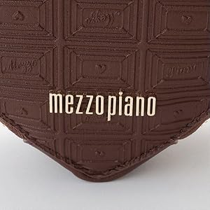 Amazon | [mezzo piano] チョコ柄ハート ショルダーバッグ ライト