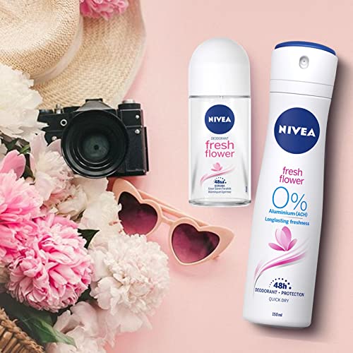 Nivea Fresh Fresh Flower, Roll-On - Free Alcohol, Antiperspirant Deodorant thumb #4