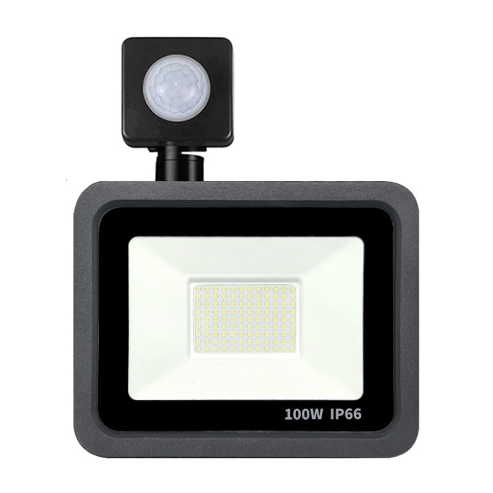 bettght 10W 20W 30W 50W 100W LED Floodlight Waterproof PIR Motion Sensor Floodlight Outdoor Wall Lamp Flood Light Spotlight(Warm White,100W)