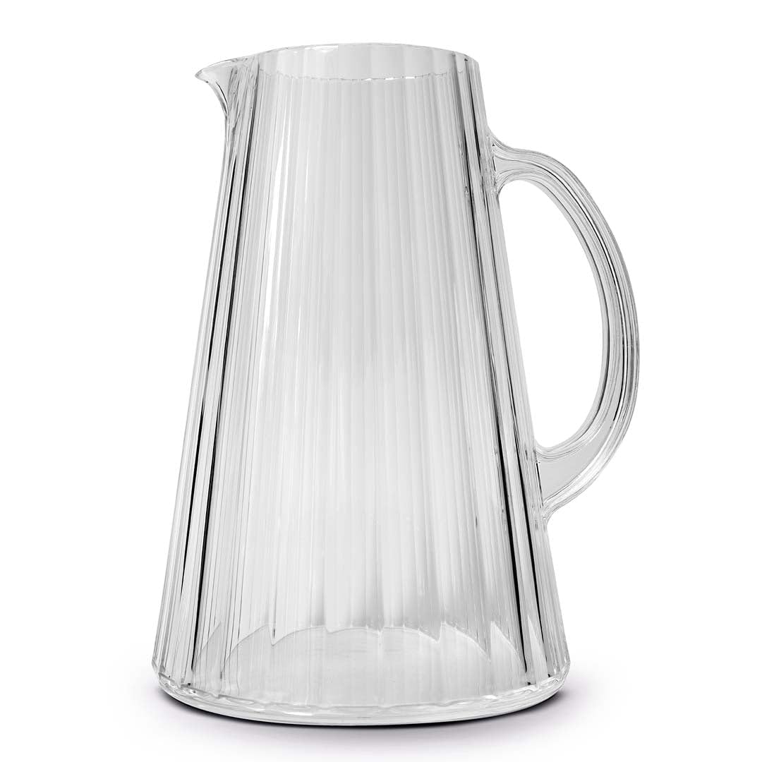 WD LIFESTYLE Pichet strié en acrylique. Contenance 2,5 L. Transparent