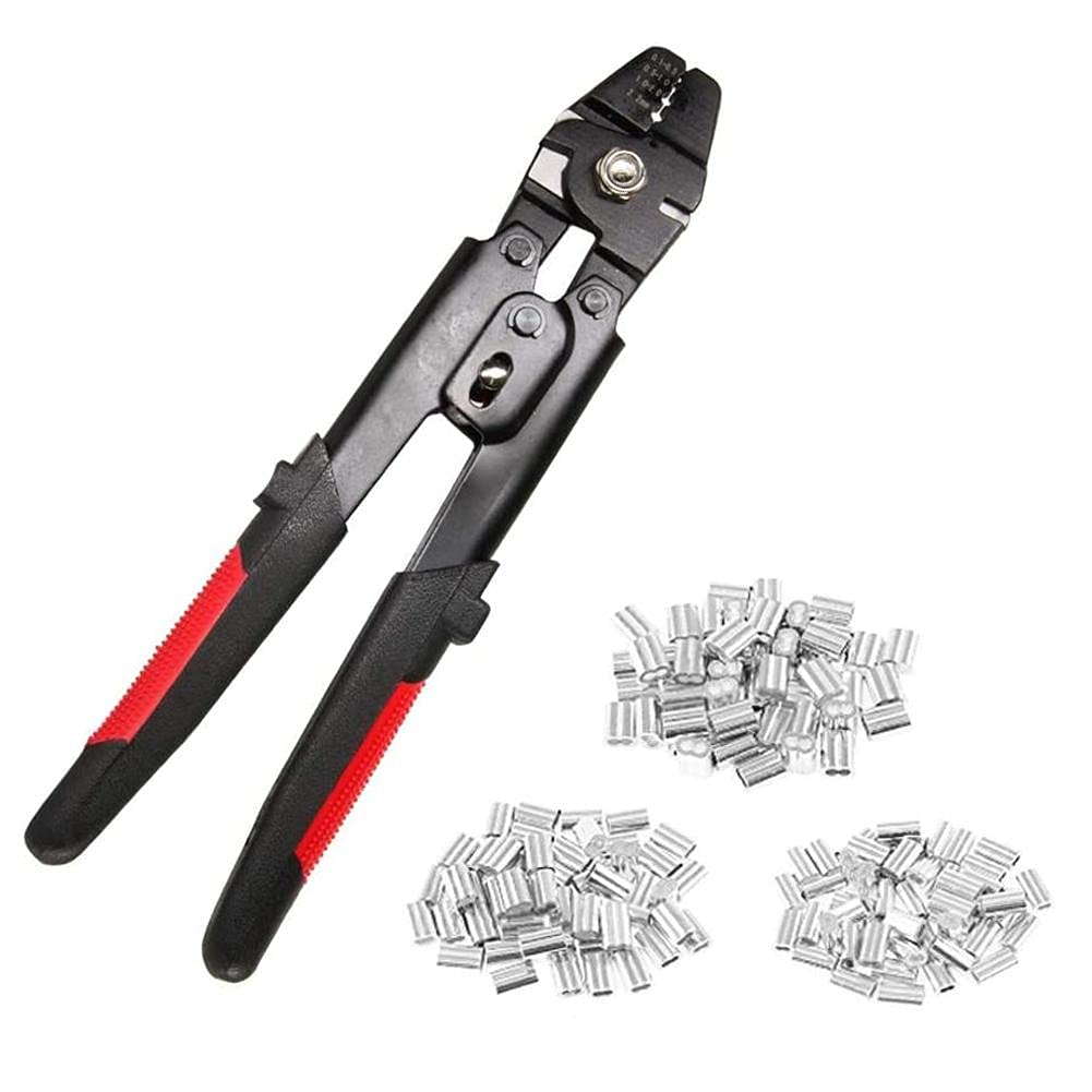 Buy Wire Rope Crimping Tool Ferrule Crimper Swage Tool Double Barrel