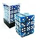 Bescon Würfel w6 12mm 36er Brick Box, 12mm Six Sided Die (36) Block of Dice, Marmor Pearl Blue