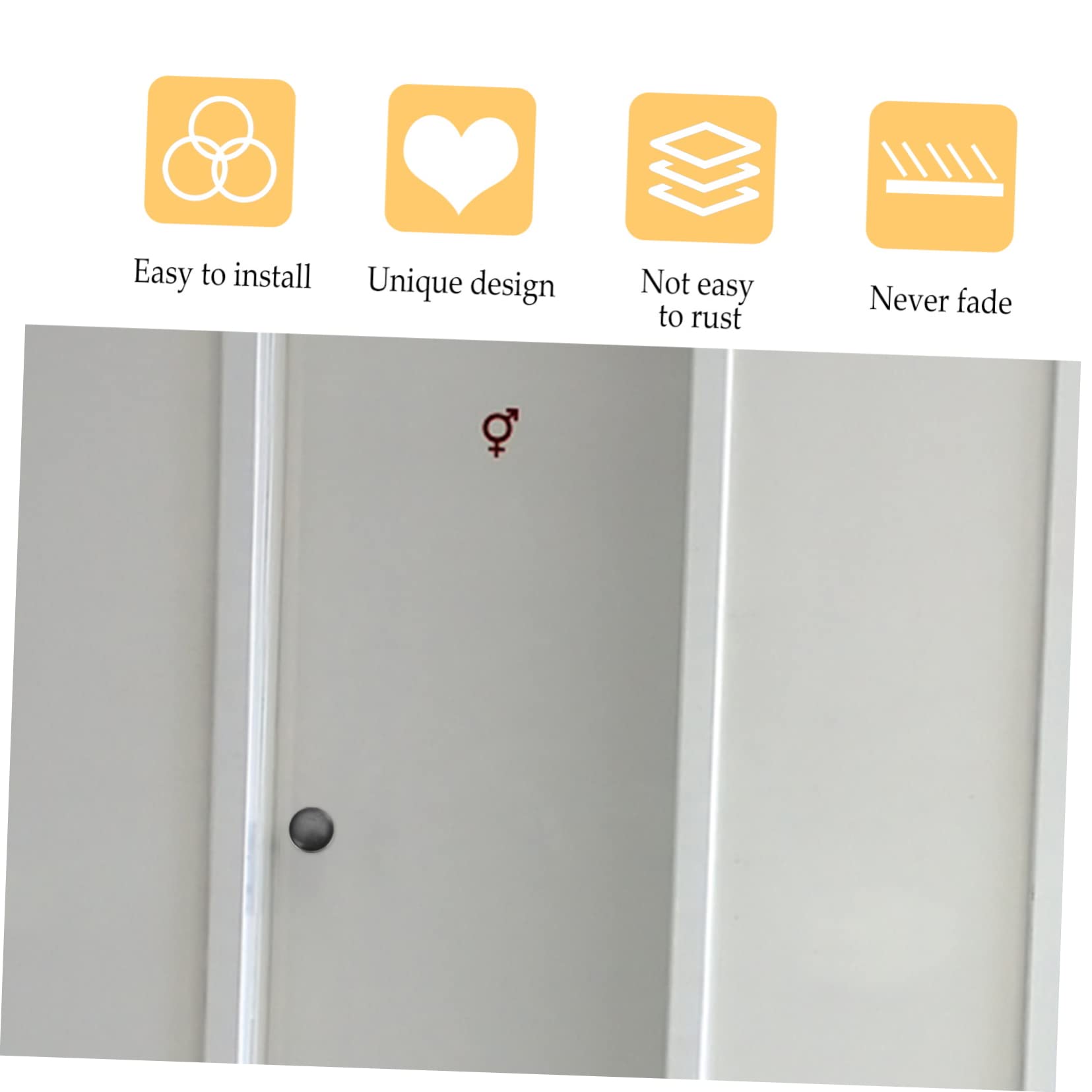 VILLCASE 1set Cylindrical Pull Handles Durable Door Knobs for Sliding Doors Easy Installation Lightweight and Convenient 6pcs