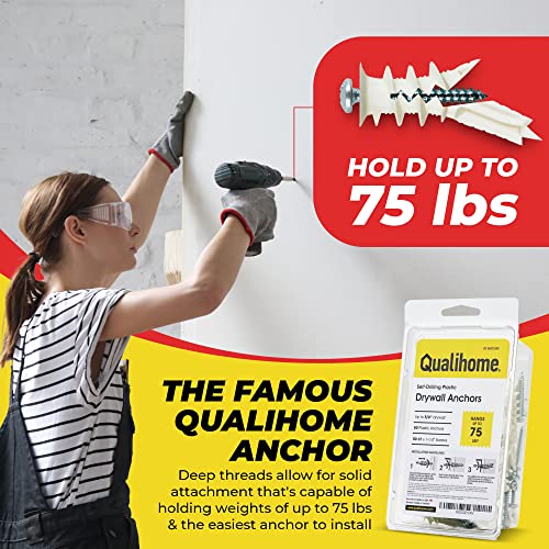 Qualihome QHSDAP0120 #8 Self Drilling Drywall Plastic Anchors thumb #3