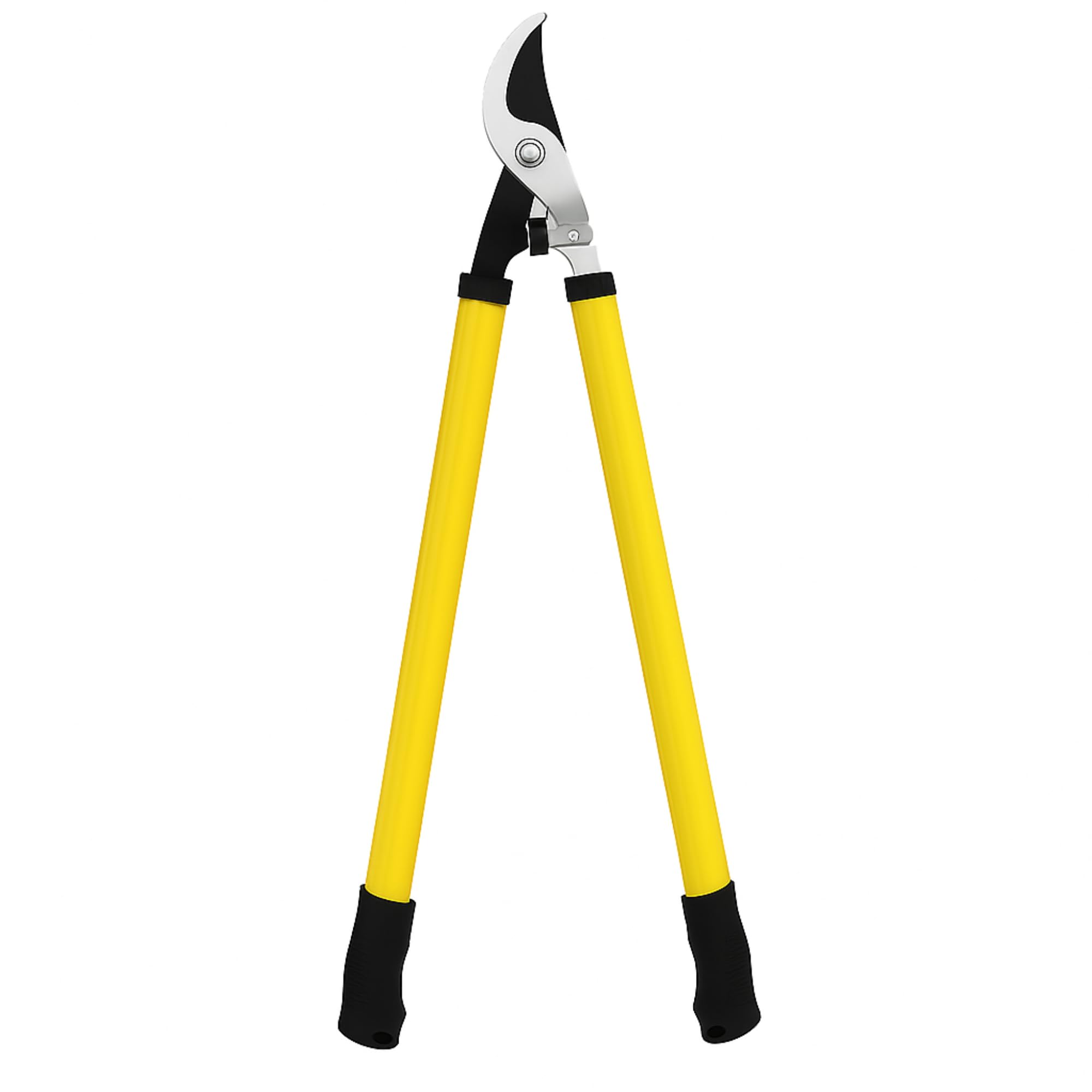 Heavy Duty Tree Loppers 60cm – Ratchet Bypass Pruning Shears for Thick Branches, Shrubs & Trees with Comfort Grip Handles (Yellow)