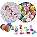 Badebomben f&uuml;r Kinder, 12pcs Badebomben mit &Uuml;berraschungskristallspielzeug im Inneren, handgefertigte nat&uuml;rliche und organische Schaumbadebomben, Geburtstagsgeschenk f&uuml;r M&auml;dchen und Jungen