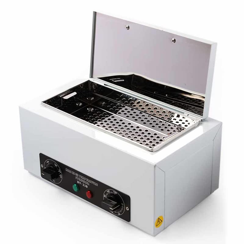 US Warehouse 1.5L Dry Heat Cabinet High Temperature Steam for Nail Tools,Spa, Salon & Barber Shops