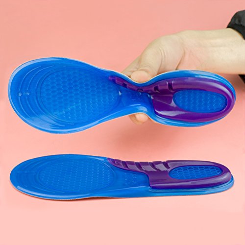 Palmilhas de sapato ROSENICE com sola macia e absorvente de choque, gel de silicone para massagem e
