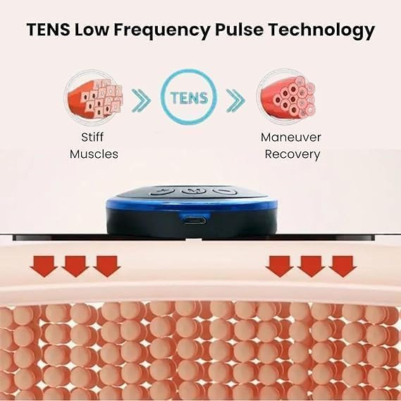 Image of A9 New Trending Full Body Mini Butterfly TENS Massager With 8 Modes, 19 Levels Electric Rechargeable Portable EMS Patch For Shoulder, Neck, Arms, Legs, Neck, Men /Women Modal No, Multicolour