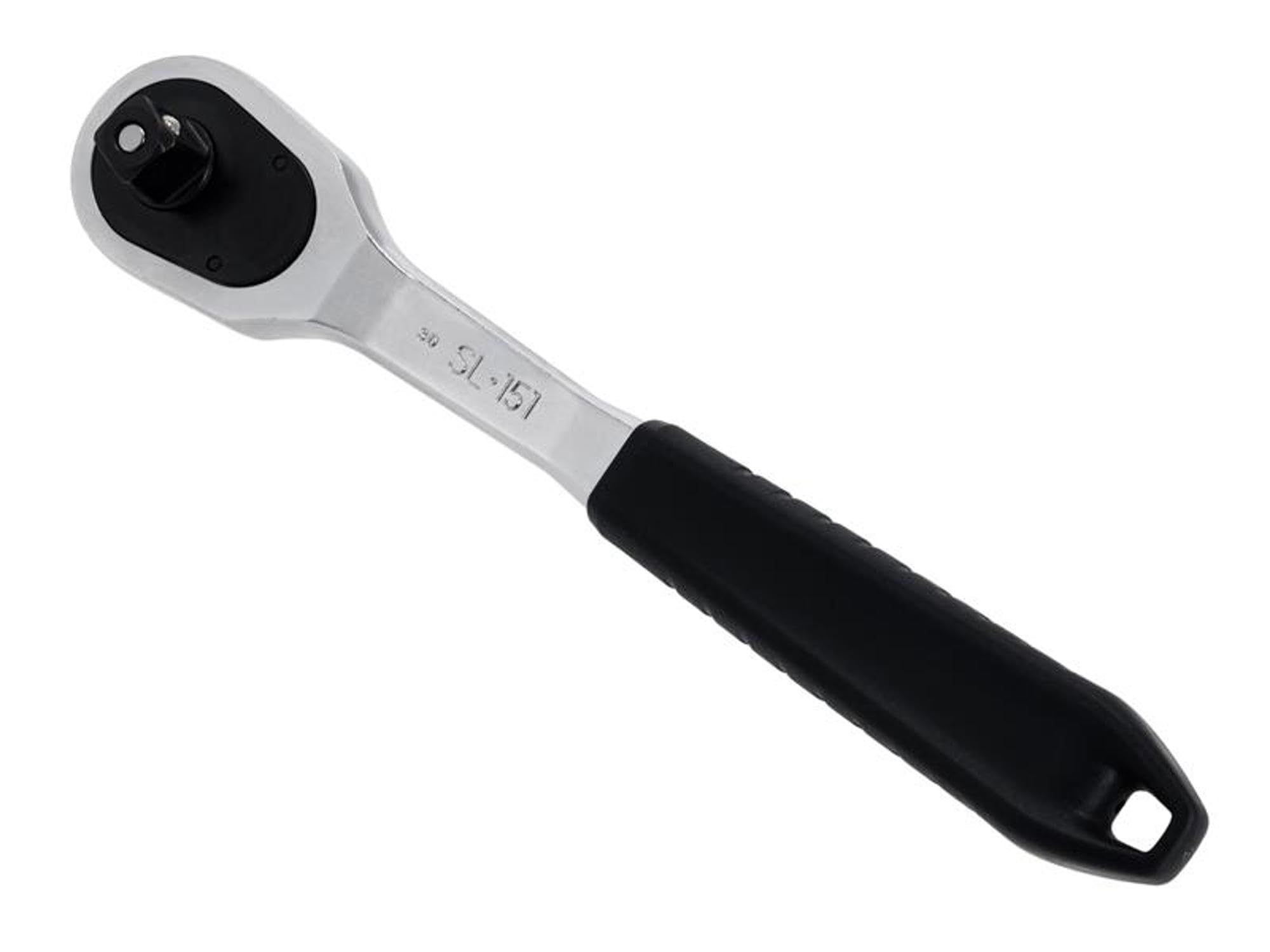Facom SL.151 Wąska główka gruszki 1/5.1 cm grzechotka - 72-zębowy, ergonomiczny uchwyt, matowe chromowane wykończenie