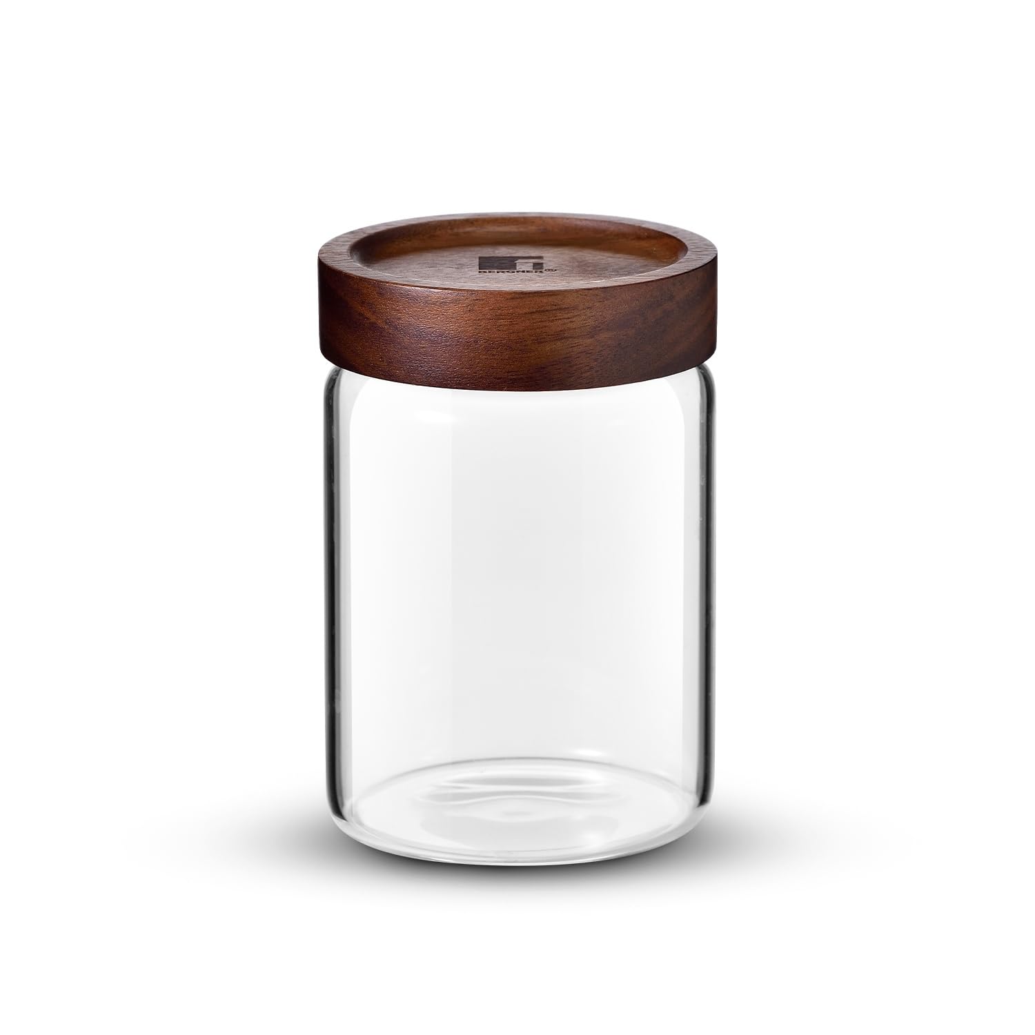 BERGNER Acadia Borosilicate 550ml Glass Jar with Solid Wood Lid, For Storing and Preserving Sugar, Flour, Tea, Coffee, Spices, Oats | Airtight Multipurpose Glass Container for Kitchen — Amazon image 9