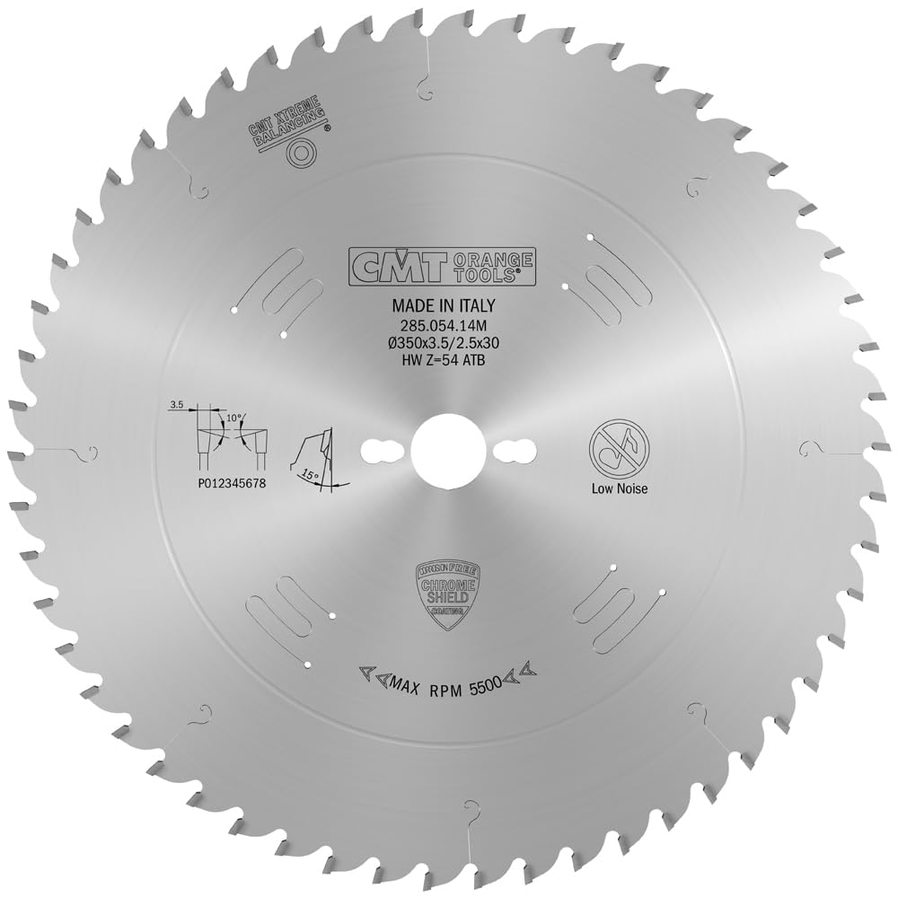 CMT 285.054.14M - Ripping-Crosscut Saw Blade 350X3.5X30 Z54 10Atb