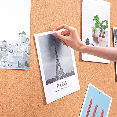 Image of Amazon Basics Rectangular Bulletin Board, Cork Board for Wall, Vision Board for Classroom and Office, Aluminum Frame, 35 inch x 47 inch, Brown