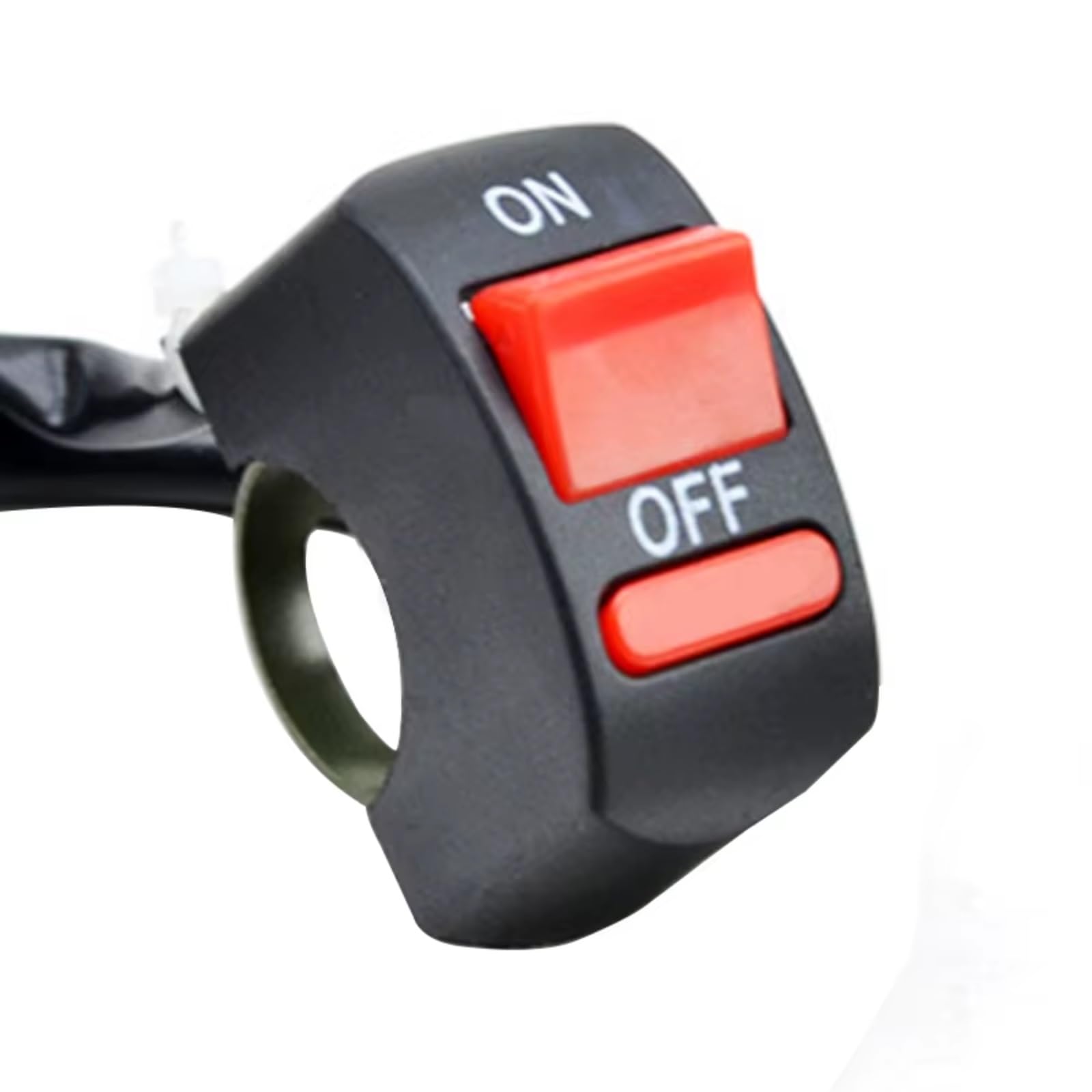 Interruptor Intermitente De Manillar De Motocicleta Para Bicicleta Universal ATV DC12V/10A Botón De Encendido Y Apagado De Luz De Motocicleta Negra motocicleta Luces Interruptor