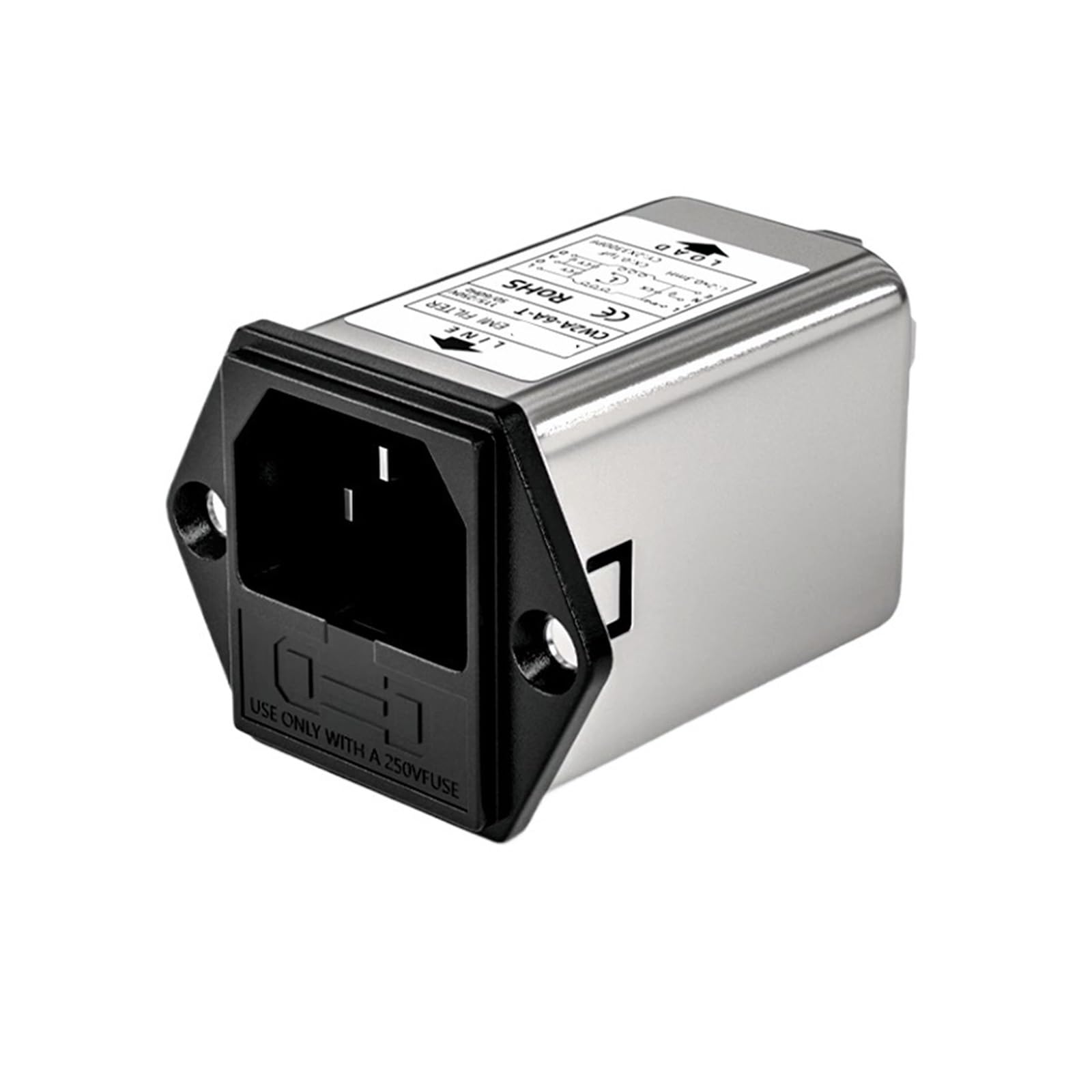 MBPAIHOP CW2A-10A-T CW2A-3A-T single-phase power filter EMI filter socket CW2A-3A/6A-10A-T power purifier anti-interference(CW2A-10A-T)