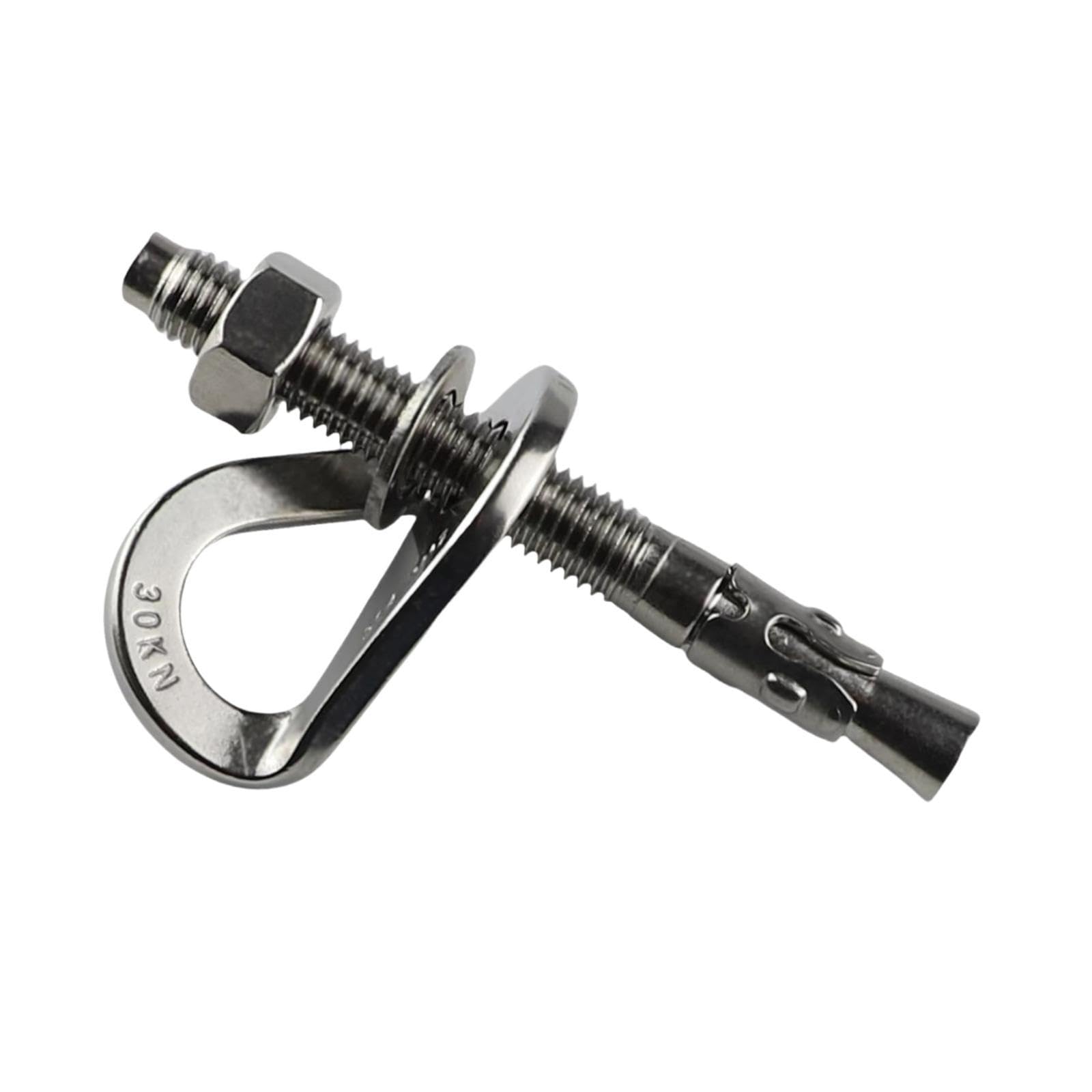 Yiju Climbing Anchor Hanger Expansion Bolt 30kN Anchor Plate Fixed Point Hardware for Mountaineering, Rock Climbing, Outdoor Sport
