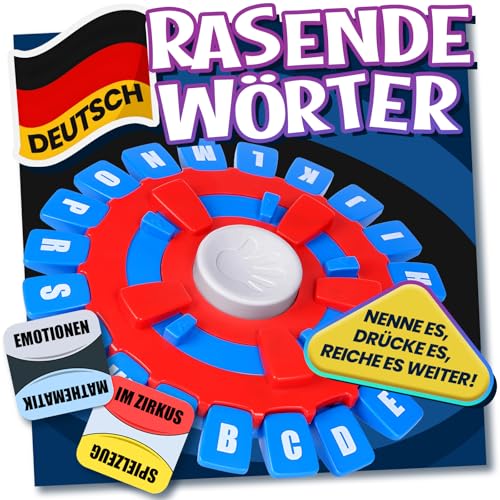 Asslye RASENDE WÖRTER Spiel Deutsch - Wortspiel Buchstaben Drücken mit Timer, Familienspiele Brettspiele Partyspiele für Kinder und Erwachsene, 2–8 Spieler Asslye RASENDE WÖRTER Spiel Deutsch - Wortspiel Buchstaben Drücken mit Timer, Familienspiele Brettspiele Partyspiele für Kinder und Erwachsene, 2–8 Spieler