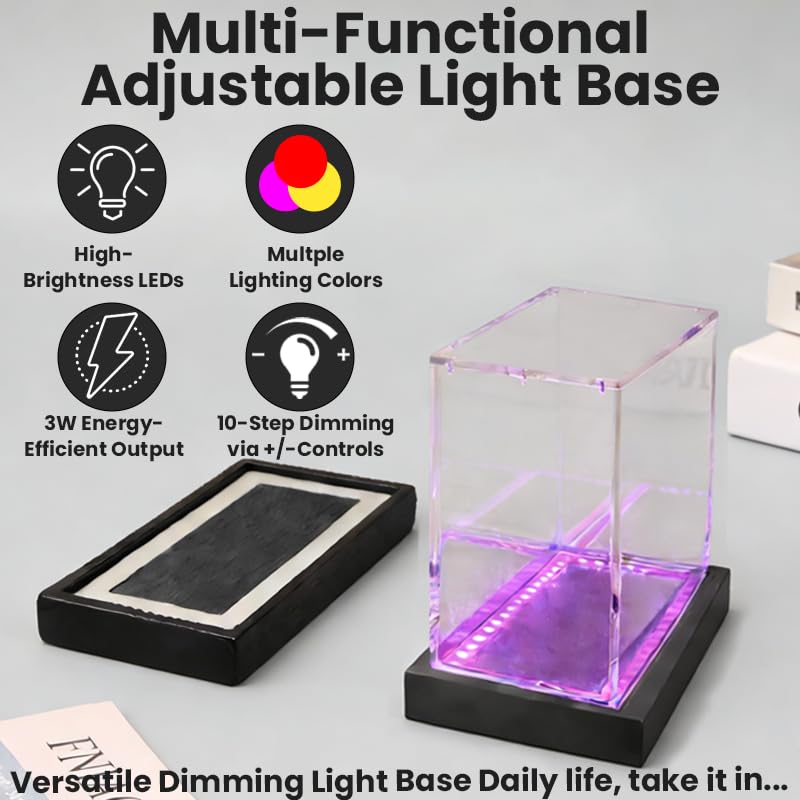 Base lumineuse LED booster box pour illuminer votre vitrine de salon