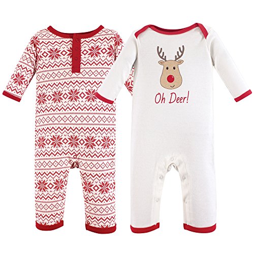 Hudson Baby Cotton Union Suit, 2 Pack,