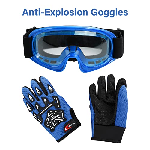 Tcmt Dot Youth & Kids Motocross Offroad Street Helmet Full Face Motorcycle Youth Atv Helmet Dirt Bike Motocross Atv Helmet+Gloves+Goggles #TOP7