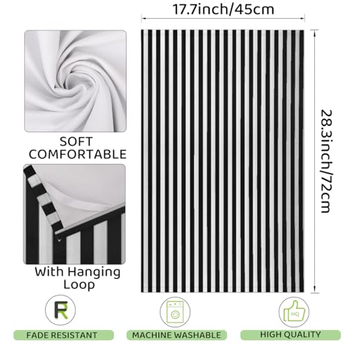 Torchons microfibre doux à rayures verticales pour vaisselle - 3