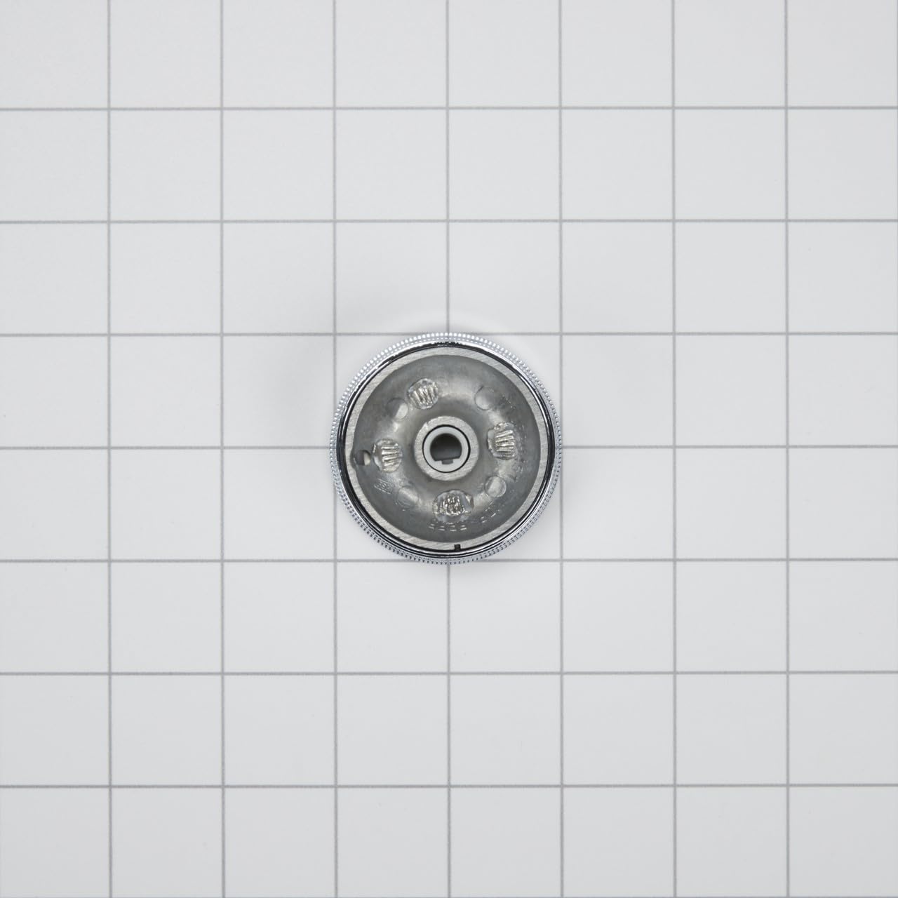 Whirlpool WPW10437088 Genuine OEM Range Surface Burner Control Knob, Chrome Replacement Part - Replaces W10437088