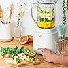PowerExact Blender System with PrecisionSense Technology, 700W Motor, 50oz Jar and 20oz Personal Cup, Ice Crushing Smoothie Maker for Shakes and Frozen Drinks (White Icing)