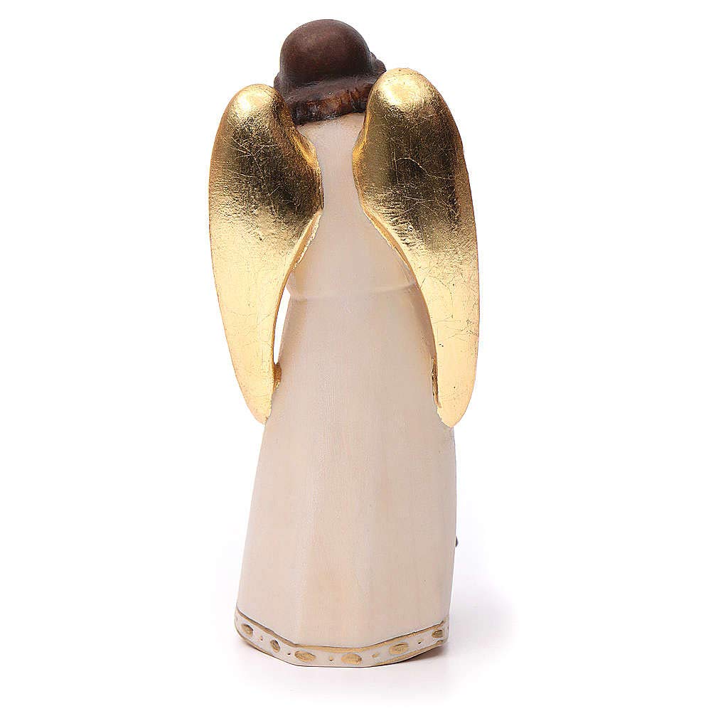 Holyart Anioły: Anioł Stróż z dziewczynką styl nowoczesny drew, 12 cm (4.73 inc.)