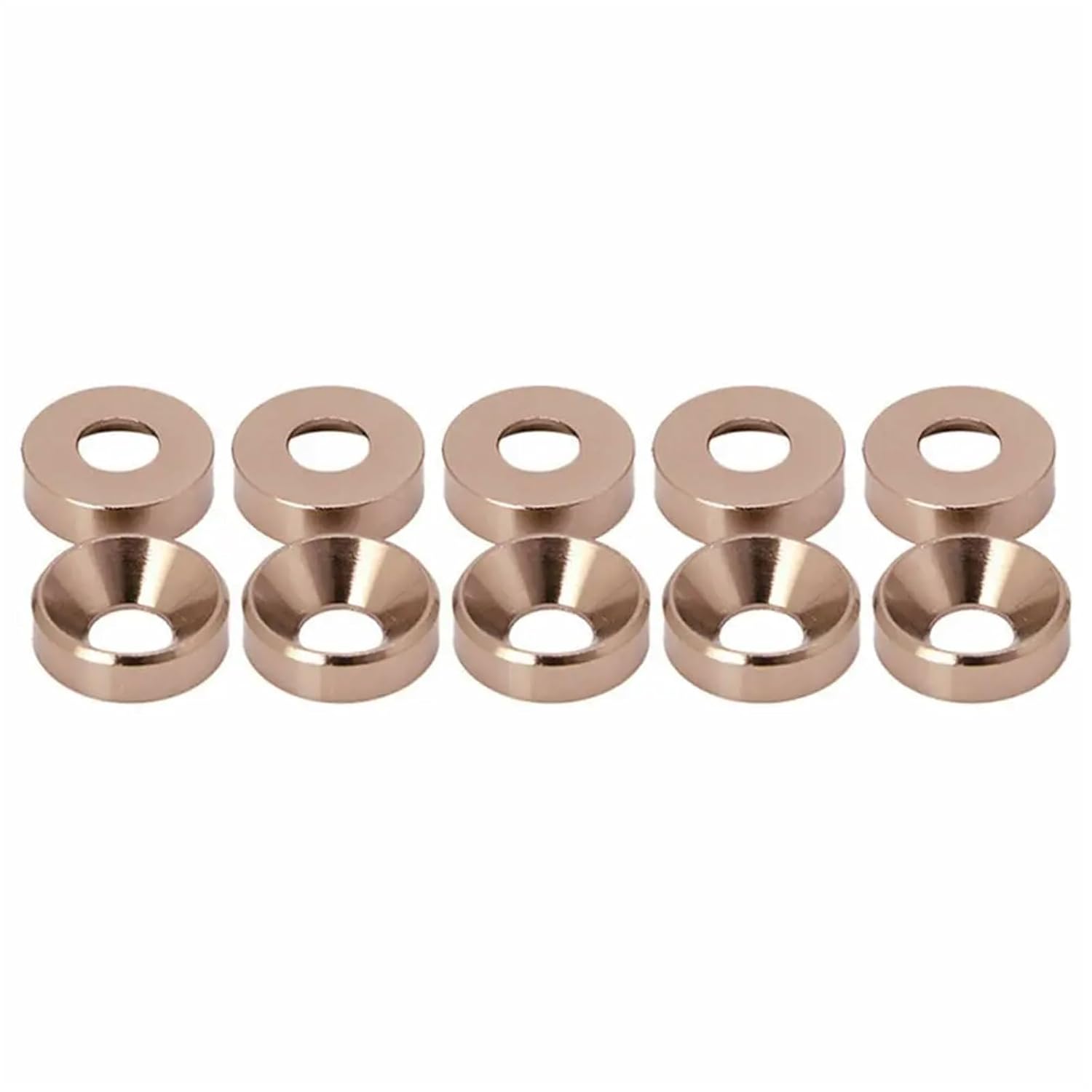 Countersunk Washer 100pcs Aluminum Colourful Anodized Countersunk Head Bolt Washers Gasket(Purple,M2.5)