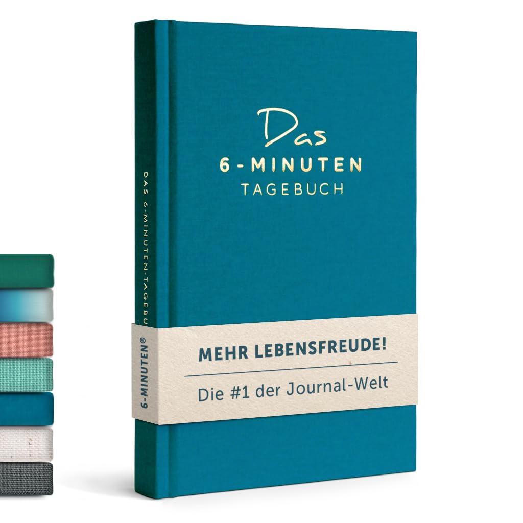UrBestSelf 6-Minuten Tagebuch für Erwachsene (Das Original) - Dankbarkeitstagebuch, Wissenschaftlich Fundiertes Journal Buch - Achtsamkeitstagebuch für Mehr Resilienz & Selbstliebe
