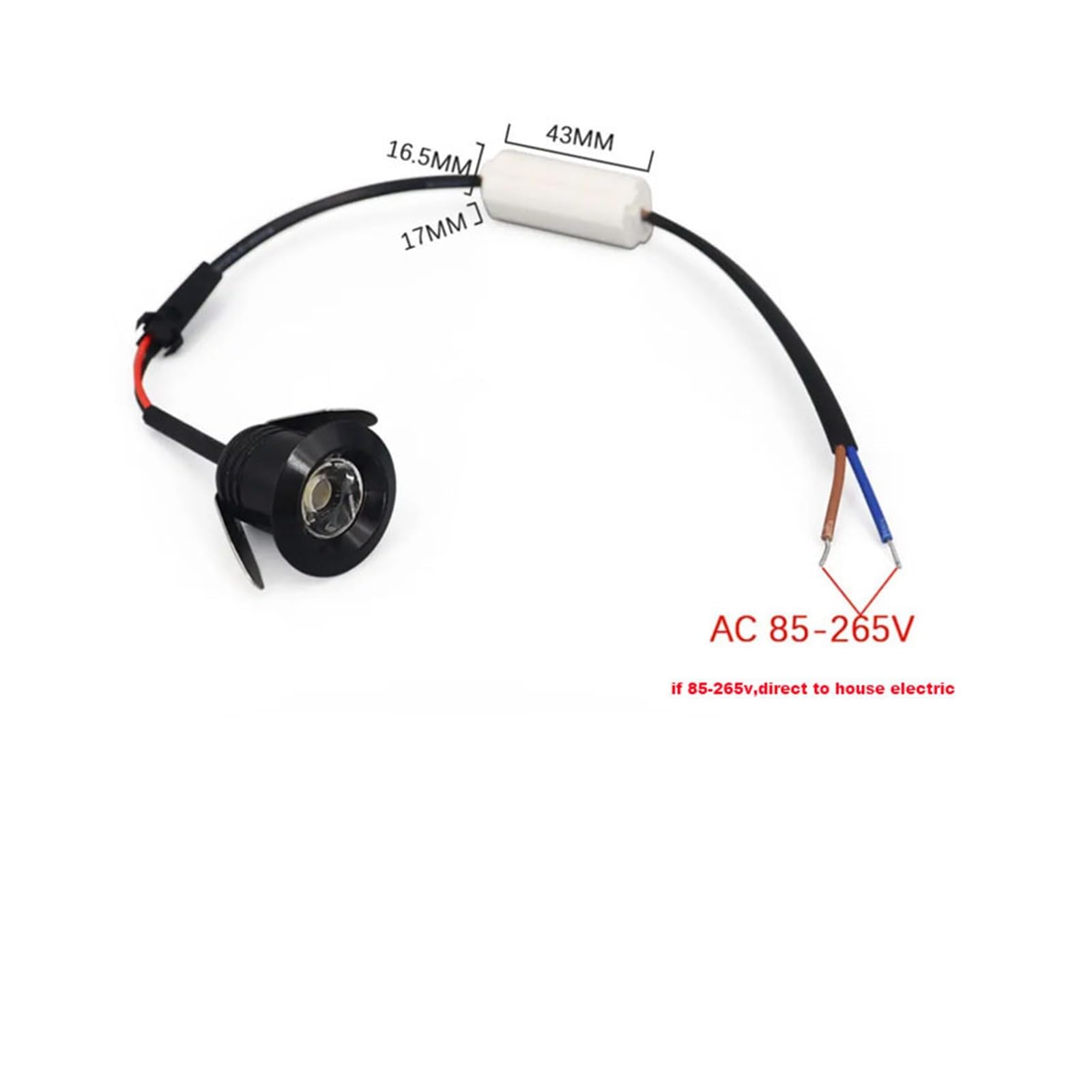 4 szt. Mini reflektory LED 3w DC12v 110V 220V 20mm wycięcie wpuszczana lampa sufitowa typu Downlight prezentacja wyświetlacz oświetlenie wewnętrzne