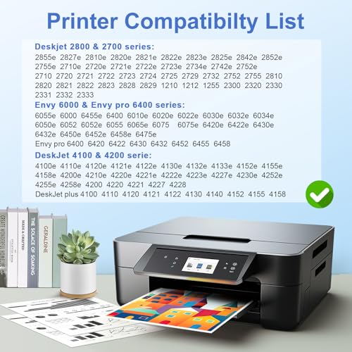 Image of KINGWAY 67XL Ink Cartridge Combo Pack Replacement for HP 67 Printer 2 PK