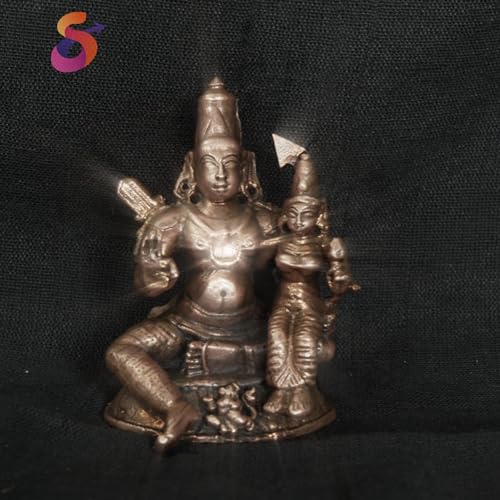 Image of Copper God Idols Ram and seeta i, 2.3 inches, 160 Grams, Patina Antique Finish, Pack of 1 Piece