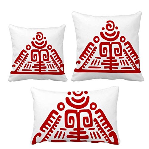 Coussin Totems Mexicain Idée Cadeau Originale pour Passionné d'Histoire et Déco - 2