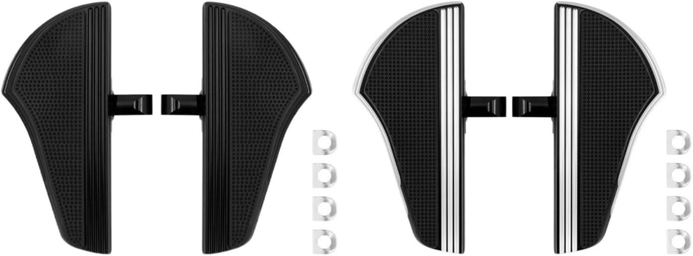 2xMotorcycle Rear Passenger Floorboard Male Mount Footpeg Footrest Pedals Compatible With Indian Chief Roadmaster Springfield Chieftain(Footpegs B)