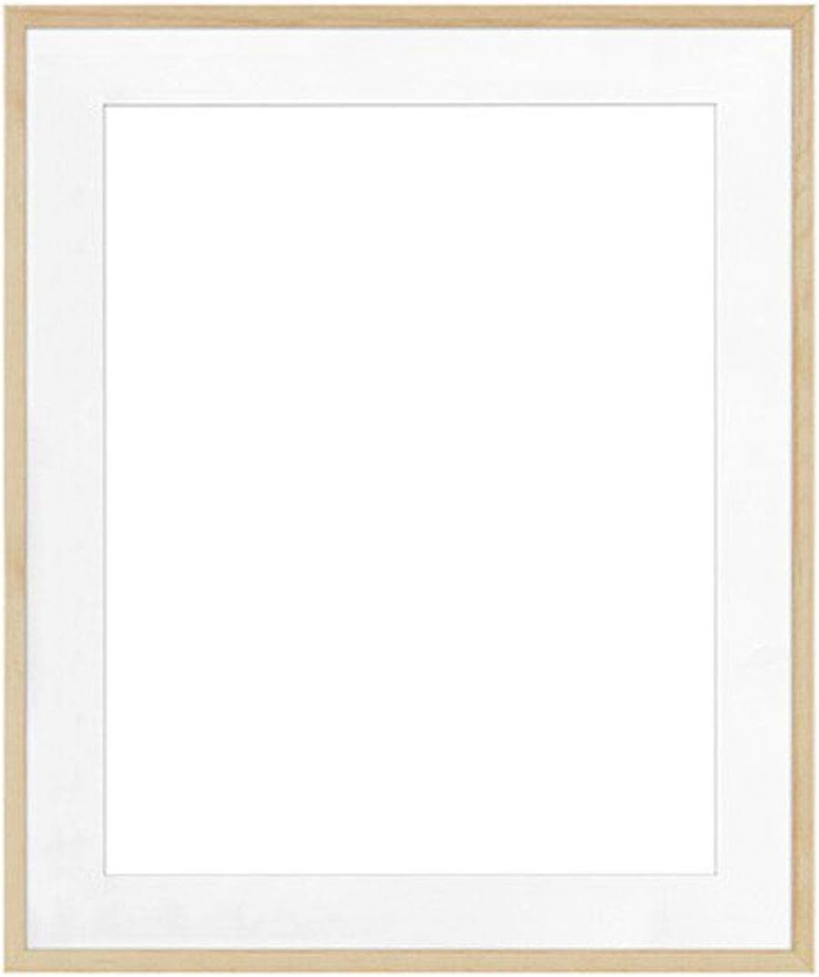 Framatic Woodworks, 18" x 24" Natural Blonde Hardwood Frame Matted for a 12" x 18" Photograph