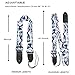 QIELIZI Guitar Strap, Guitar Strap with Leather End Length Adjustable 2 Pick Holders & 2 Matching Picks For Electric Guitar, Acoustic Guitar and Bass - Unique Gift For Guitarist(Huge Wave)