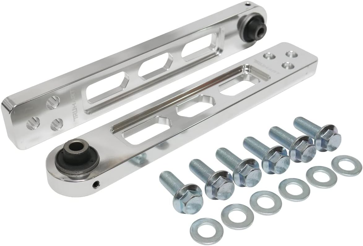 TruHart Rear Lower Control Arms POLISHED Compatible With 2002-2006 RSX / 2002-2007 ELEMENT