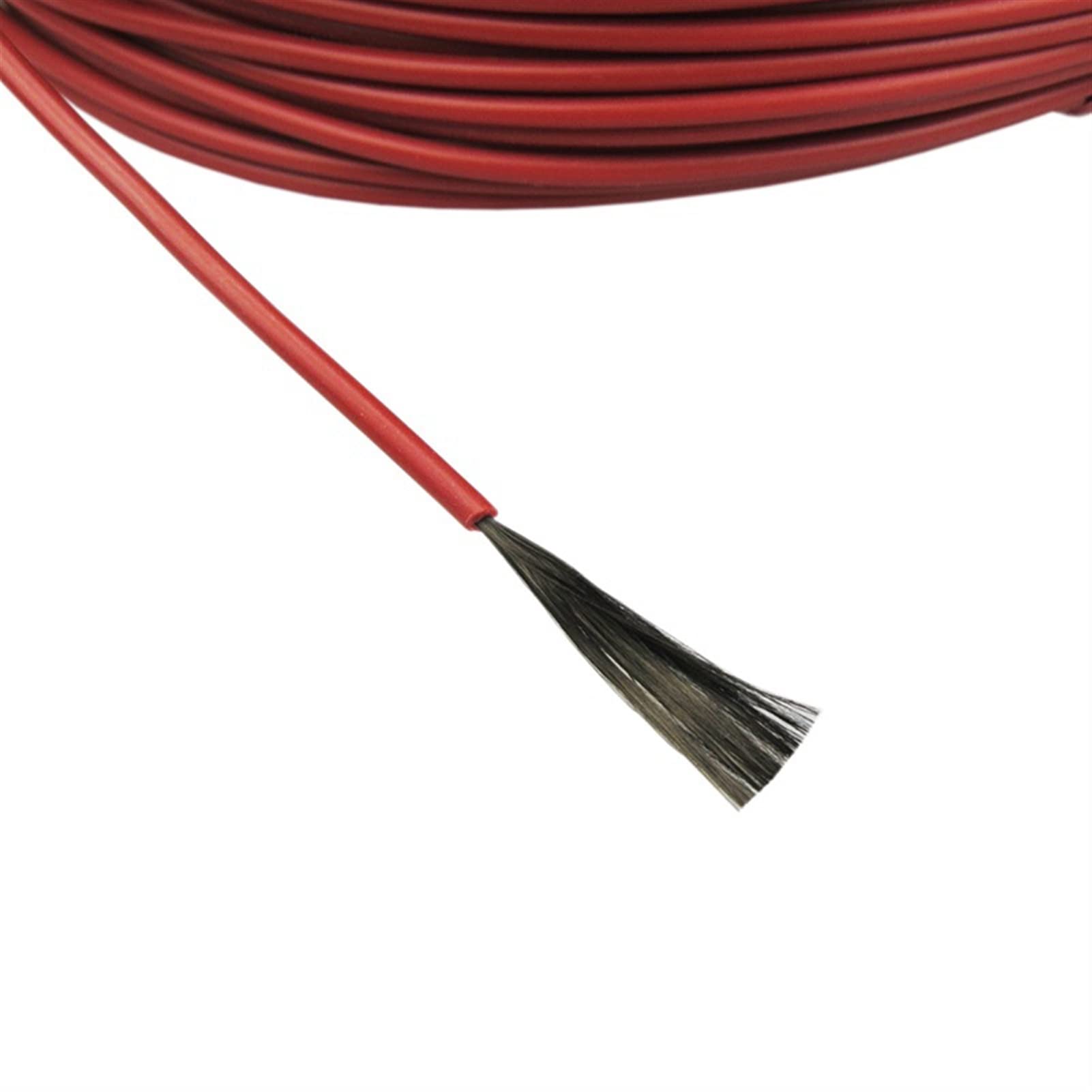 Câble Chauffant Câble/Fil Chauffant 12K for réchauffer Le Sol/Mur/Serre, Nouvelle Machine à Trappe en Fil de Fiber de Carbone Chauffage Durable (Color : Red, Size : 100 Meters)