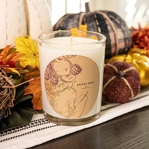 Kate Bissett Baubles Spiced Pear Scented Premium Candle And Jewelry With Surprise Ring Inside | 18 Oz Large Candle | Fall Collection | Made In The Usa | Parrafin Free Size 06 #TOP3