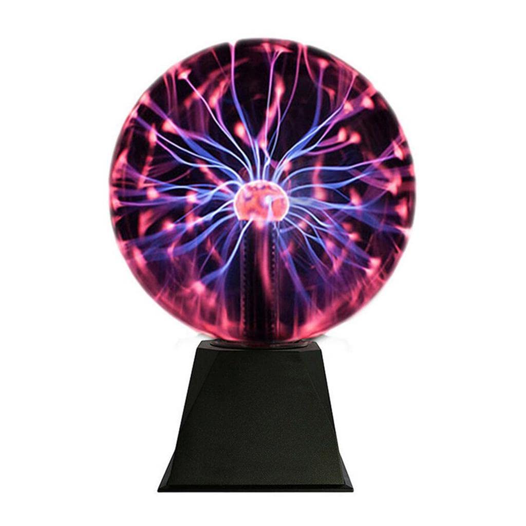Sponsored Ad - Plasma Ball 6-Inch Lamp with Indian Plug – Touch Activated Lightning Energy Globe | Electric LED Sphere for Kids, Room Decor, Party & Science Gift